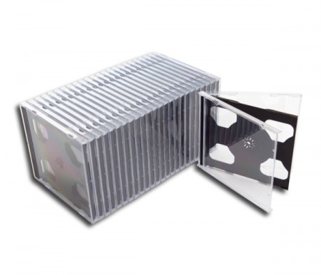 DOBBELT CD COVER KOMPLETT M/ SORT INNMAT (SLIM) 1STK