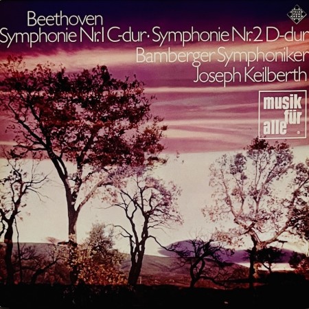 (LP) JOSEPH KEILBERTH - BAMBERGER SYMPHONIKER - LUDWIG VAN BEETHOVEN - SYMPHONIE NR.1 C-DUR / SYMPHONIE NR.2 D-DUR
